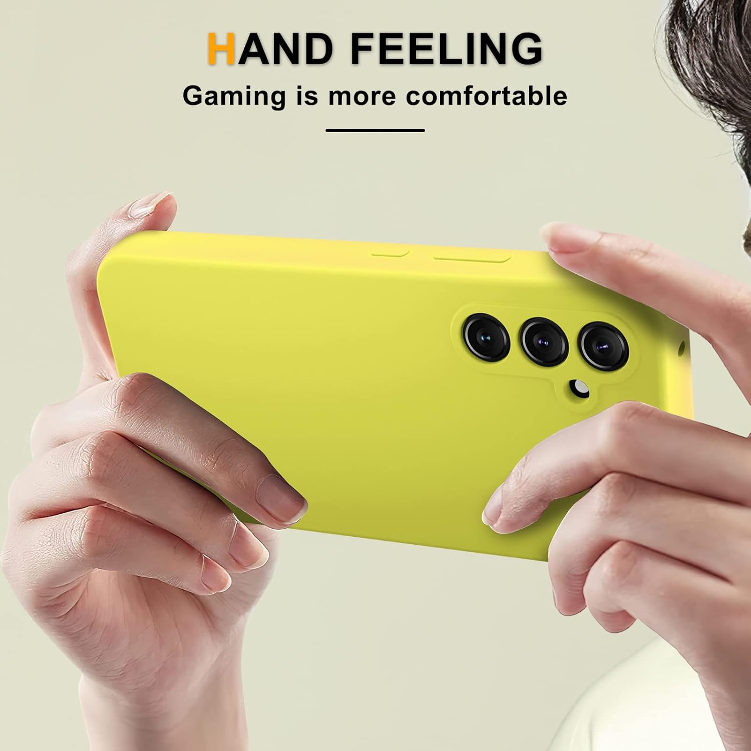 YENAPOON Funda para Samsung Galaxy A54 5G y 2 protectores de pantalla de vidrio templado, funda protectora delgada de silicona líquida a prueba de
