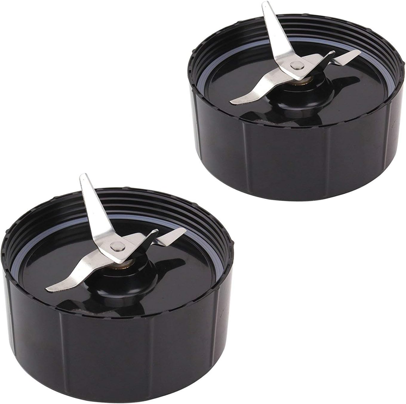 Paquete de 2 piezas de repuesto para licuadora, cuchillas cruzadas, compatibles con mezclador Magic Bullet de 250 W (modelo MB1001)
