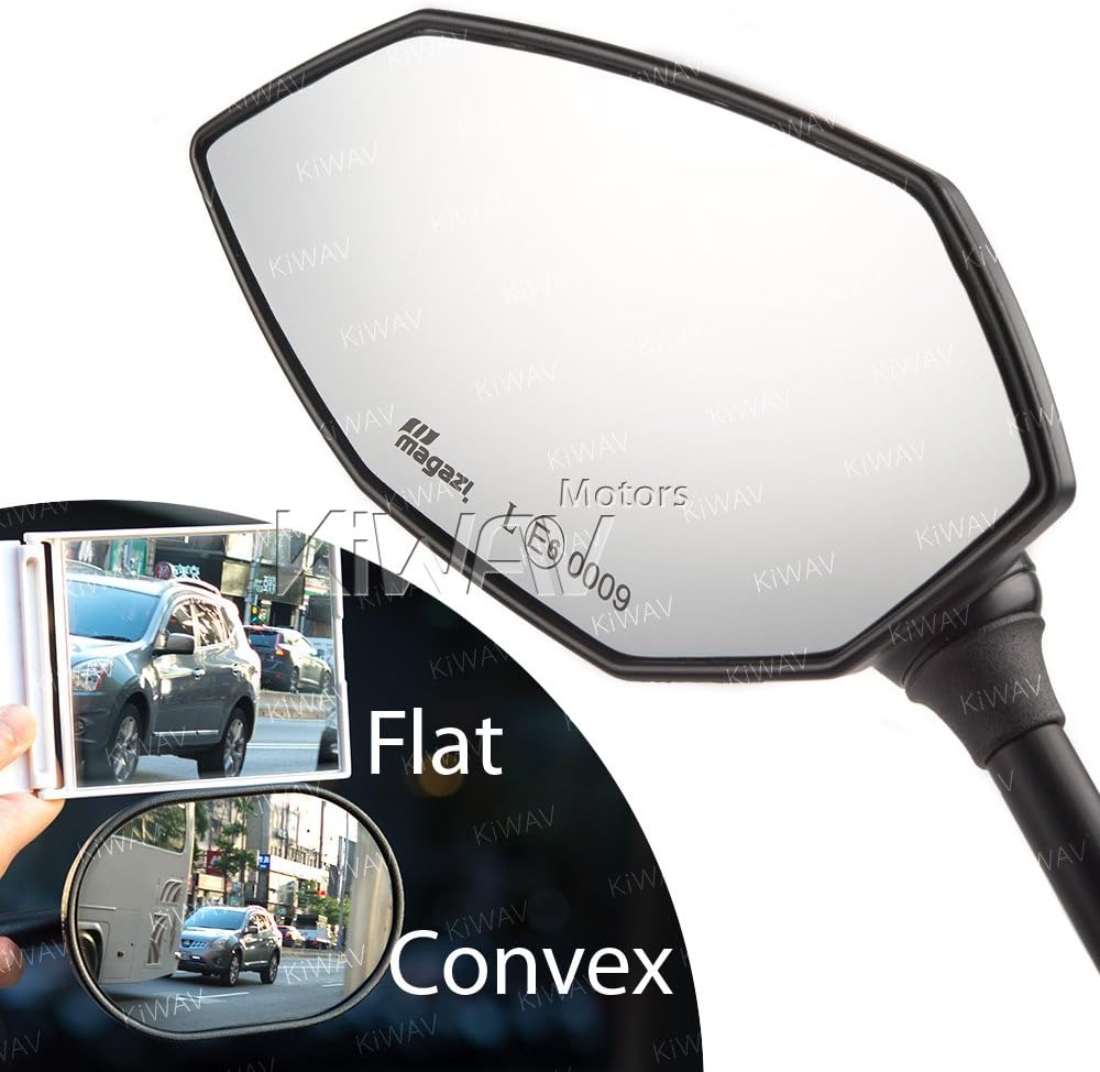 KiWAV Lucifer – Espejos retrovisores LED de dos tonos, color negro, compatible con Ducati Panigale Series