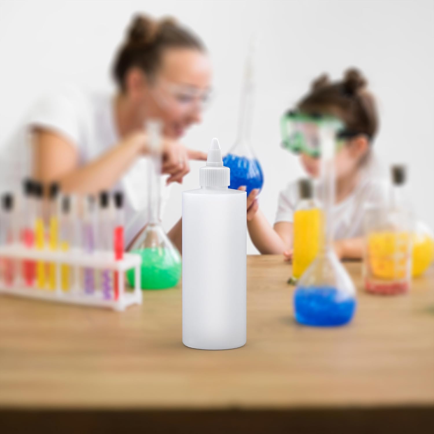 BRIGHTFROM Botellas exprimibles para condimentos, botella vacía de 8 onzas con tapa superior giratoria, a prueba de fugas, ideal para salsa de