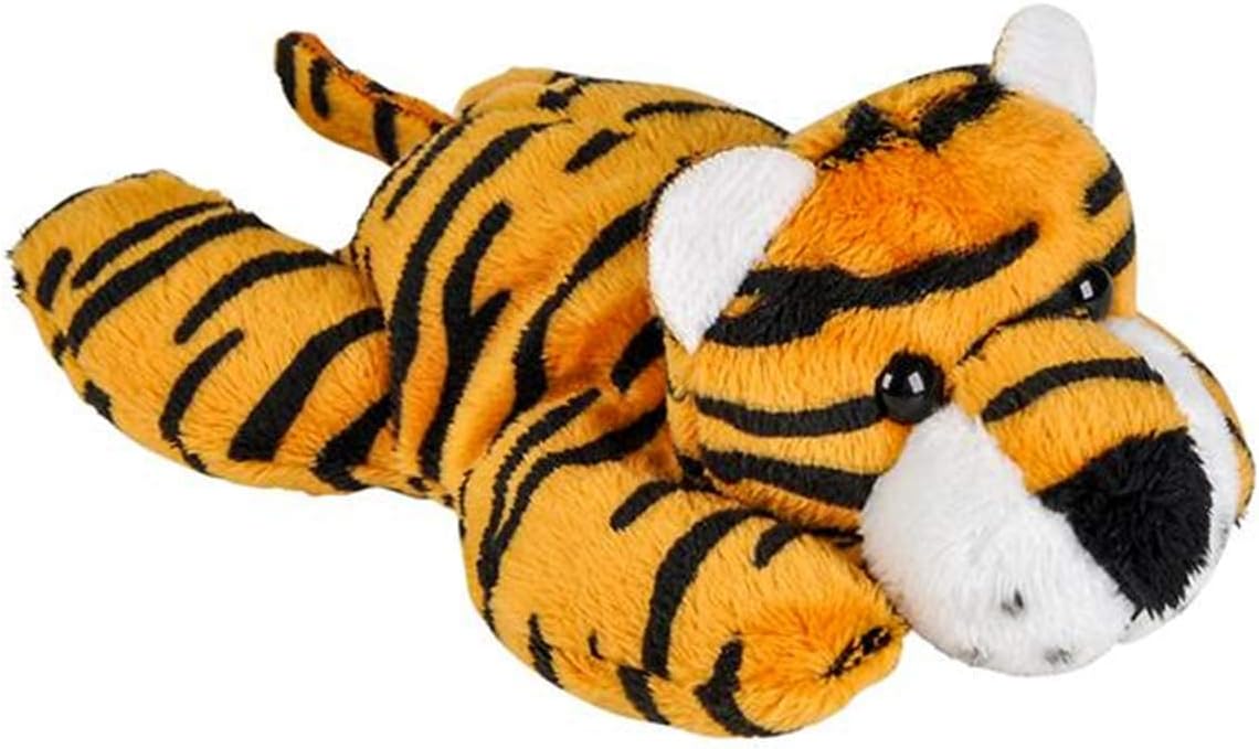 Forest & Twelfth Tigre de peluche de 4 pulgadas, mini juguete de peluche individual para niños, recuerdos de fiesta de la selva y bolsas de regalos,