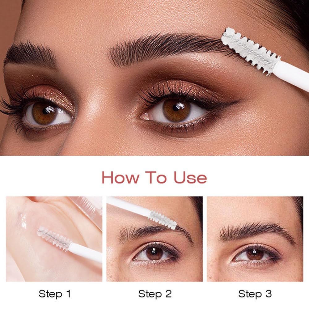 Kaely Juego de 2 piezas de maquillaje de gel para cejas transparente, gel de elevación de jabón para cejas transparente, maquillaje para cejas