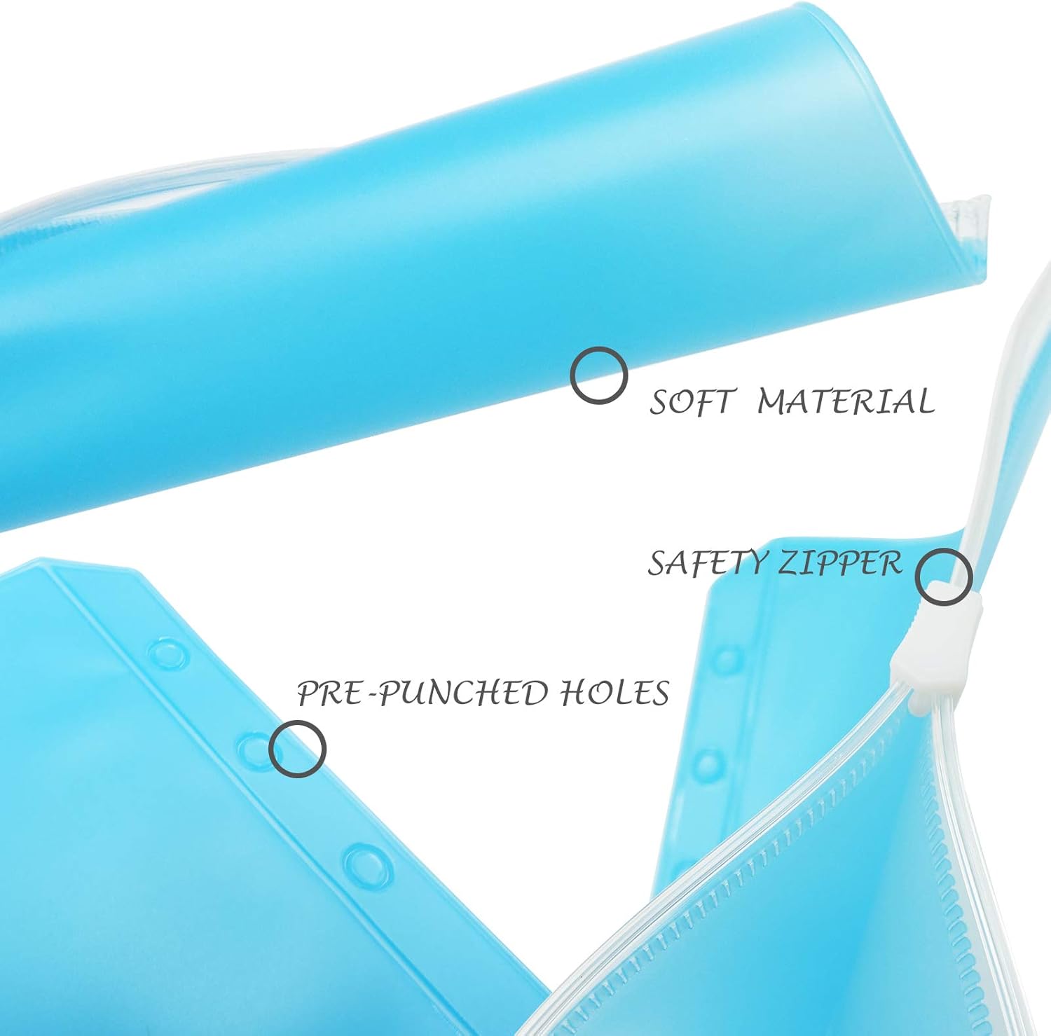 Bolsillos para carpeta A6, 12 piezas, coloridos sobres de 6 agujeros para cuadernos de 6 anillas, bolsas de hojas sueltas con 6 agujeros, bolsillos