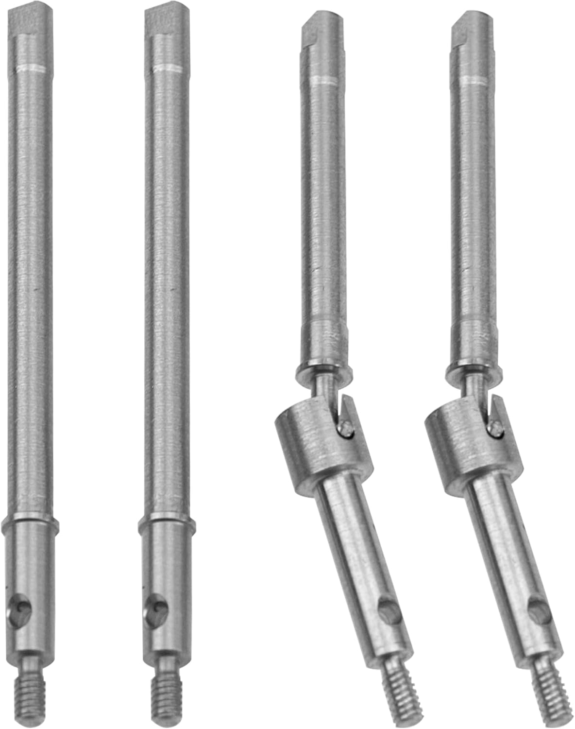 ShareGoo – Eje de transmisión CVD delantero y trasero de acero inoxidable compatible con Axial SCX24 90081 AXI0001 AXI0002 AXI00004 AXI0005 AXI0005