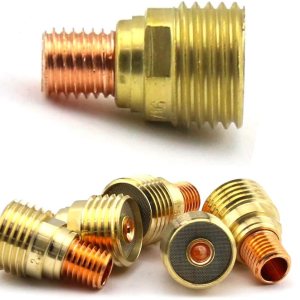 WeldingCity Paquete de 5 unidades de cuerpo de pinza de lente de gas 45V42 (0.040″) para soplete de soldadura TIG Serie 9, 20 y 25 en Weldcraft WeldingCity Paquete de 5 unidades de cuerpo de pinza de lente de gas 45V42 (0.040″) para soplete de soldadura TIG Serie 9, 20 y 25 en Weldcraft