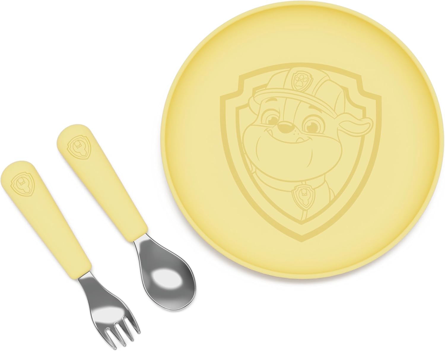 Lalo PAW Patrol – Juego de platos y utensilios para niños, apto para lavavajillas, sin BPA durante más de 12 meses, incluye plato, cuchara