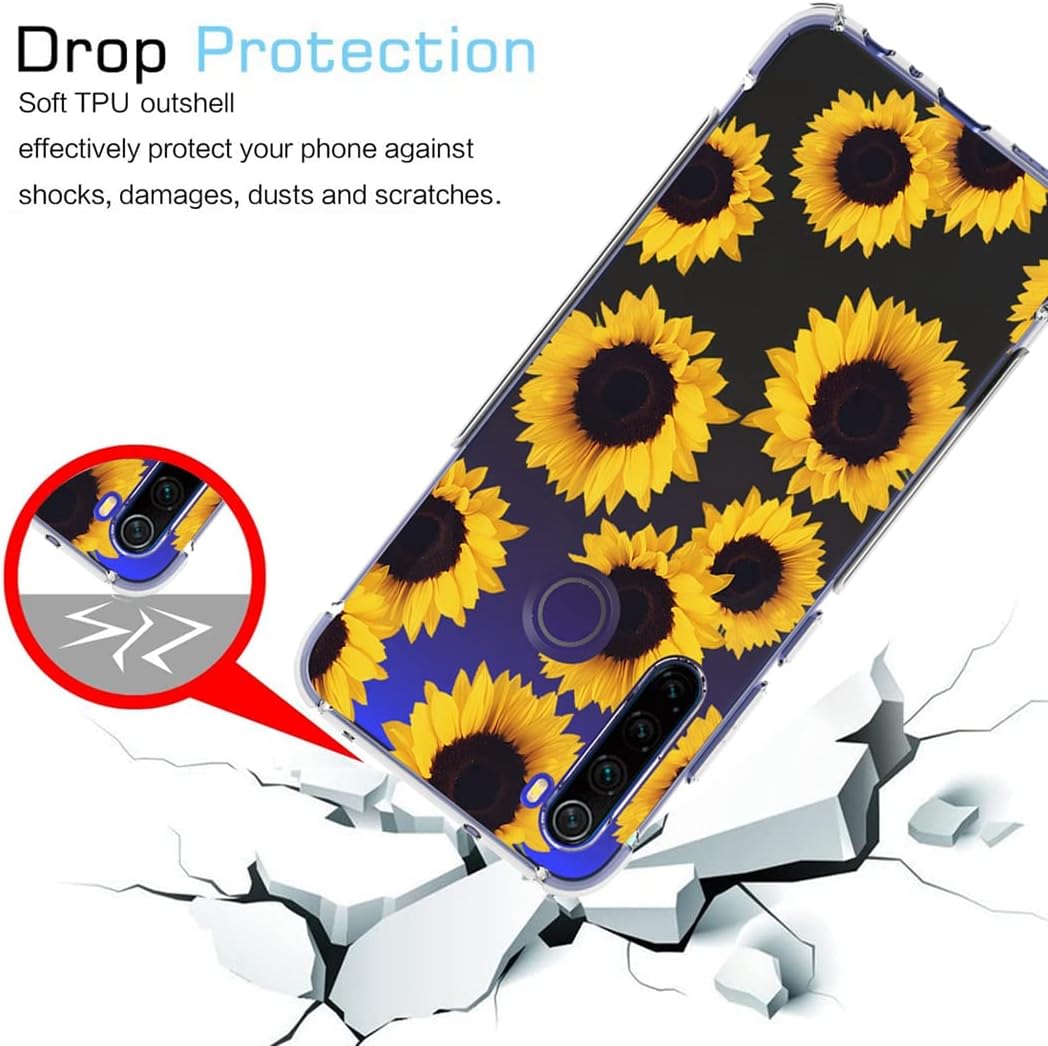 Yerebel Funda para Redmi Note 8 (20192021) M1908C3JH M1908C3JGG Linda funda, funda de silicona suave TPU transparente flexible para Xiaomi Redmi
