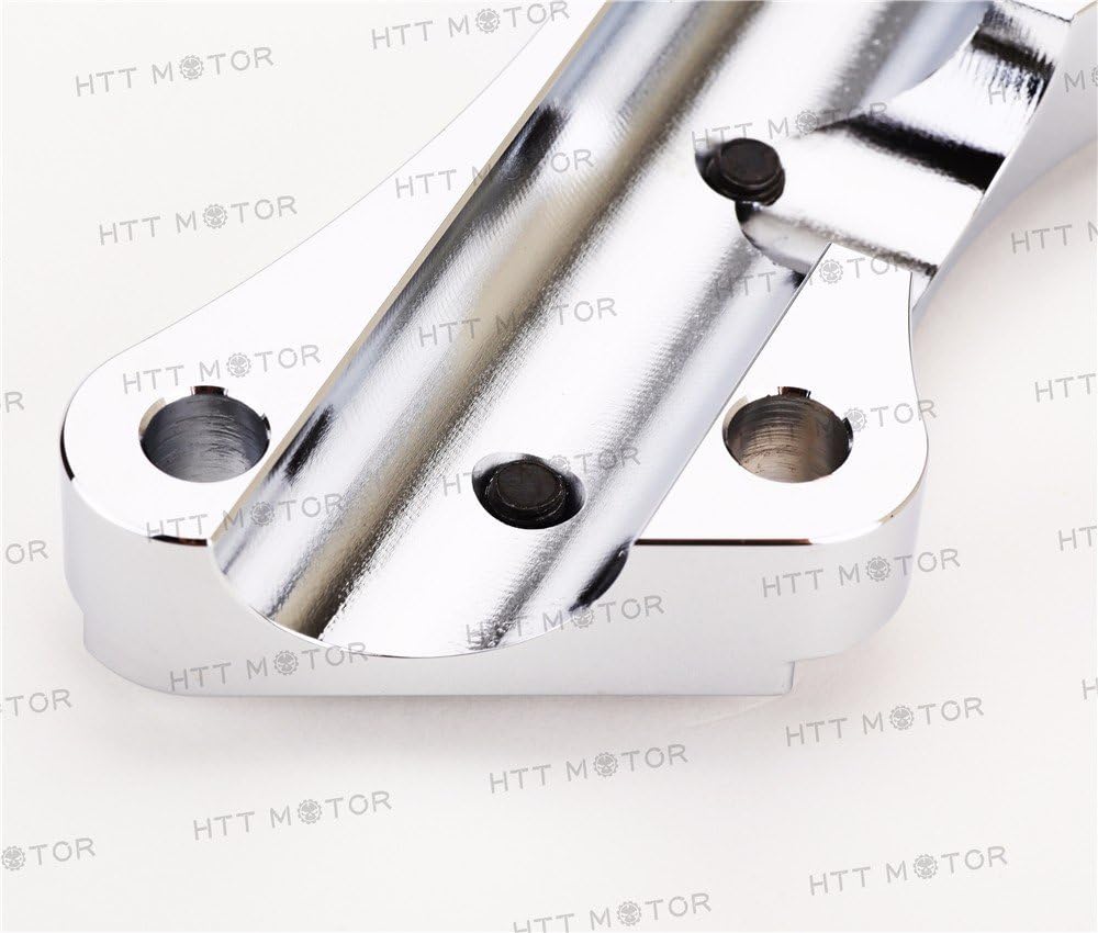HTTMT H2314-1.25- Manillar antideslizante 1PC 1.25″ abrazadera superior compatible con 2015 y más H-D Touring Cromo