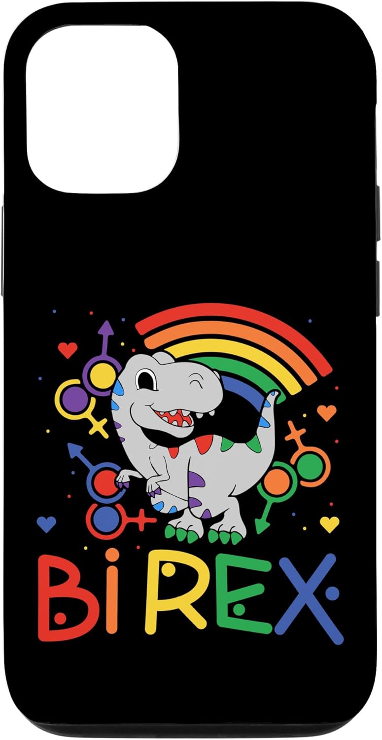 iPhone 13 Pro Bi Rex – Funda de orgullo bisexual de dinosaurio Dino T Rex
