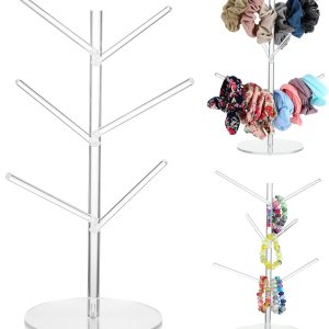 Soporte de acrílico para coletero organizador de ramas en ángulo, soporte para coletero, accesorios para joyas, organizador de corbatas para el Soporte de acrílico para coletero organizador de ramas en ángulo, soporte para coletero, accesorios para joyas, organizador de corbatas para el