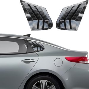 Para Kia K5 Optima 2016-2020 Accesorios exteriores deportivos para ventana lateral trasera de automóvil, rejillas de ventilación de aire, 2 piezas Para Kia K5 Optima 2016-2020 Accesorios exteriores deportivos para ventana lateral trasera de automóvil, rejillas de ventilación de aire, 2 piezas