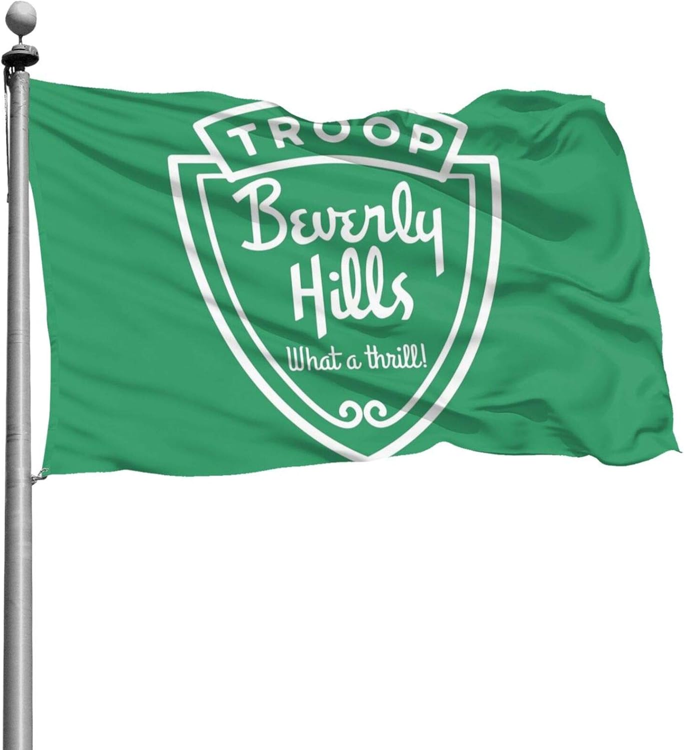 Troop Beverly Hills – Toalla de cara variada, bandera de patio, terraza, balcón, decoración al aire libre, césped, jardín, bandera de flores