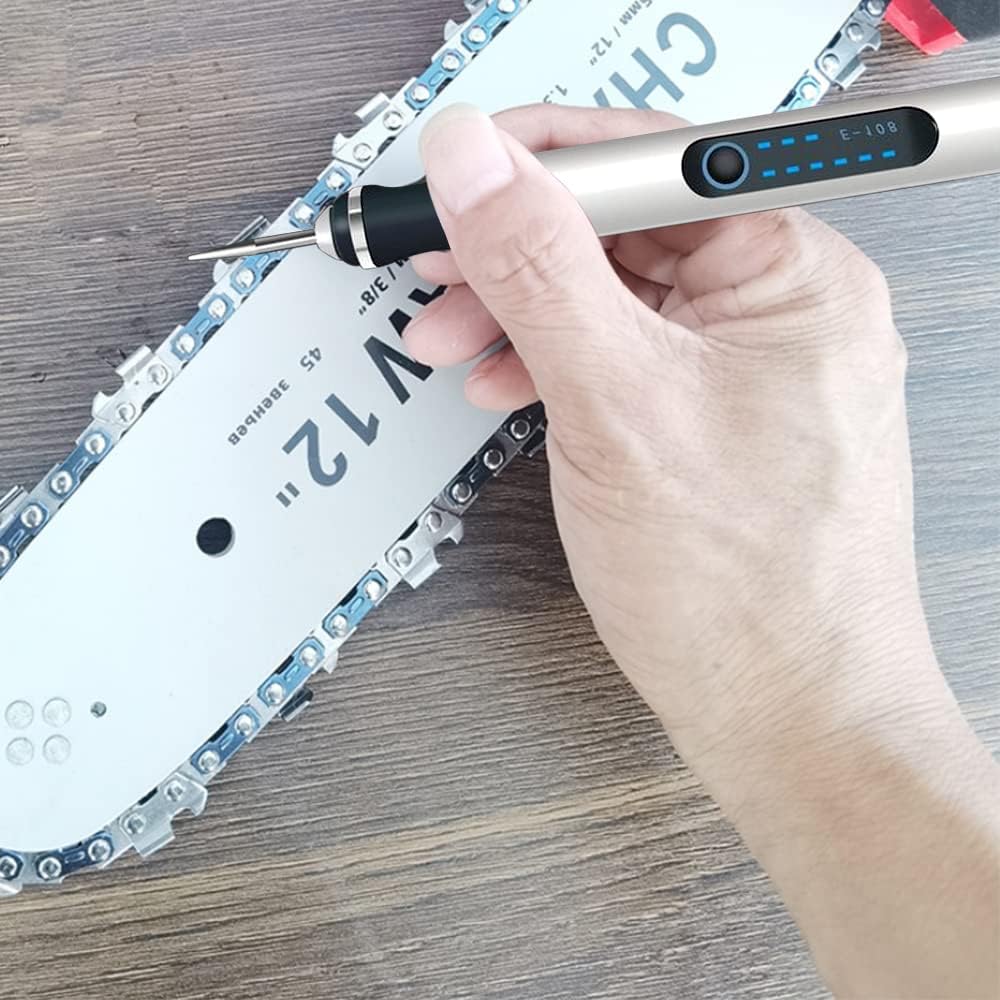 Máquina de grabado inalámbrica con 35 bits, grabador recargable por USB, bolígrafo de grabado giratorio portátil para tallar joyas, vidrio, piedra,