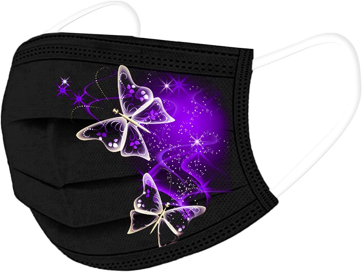 50 máscaras faciales desechables de mariposa para mujeres adultas, cuidado de la piel, para fiestas de vacaciones, regalo de fiesta