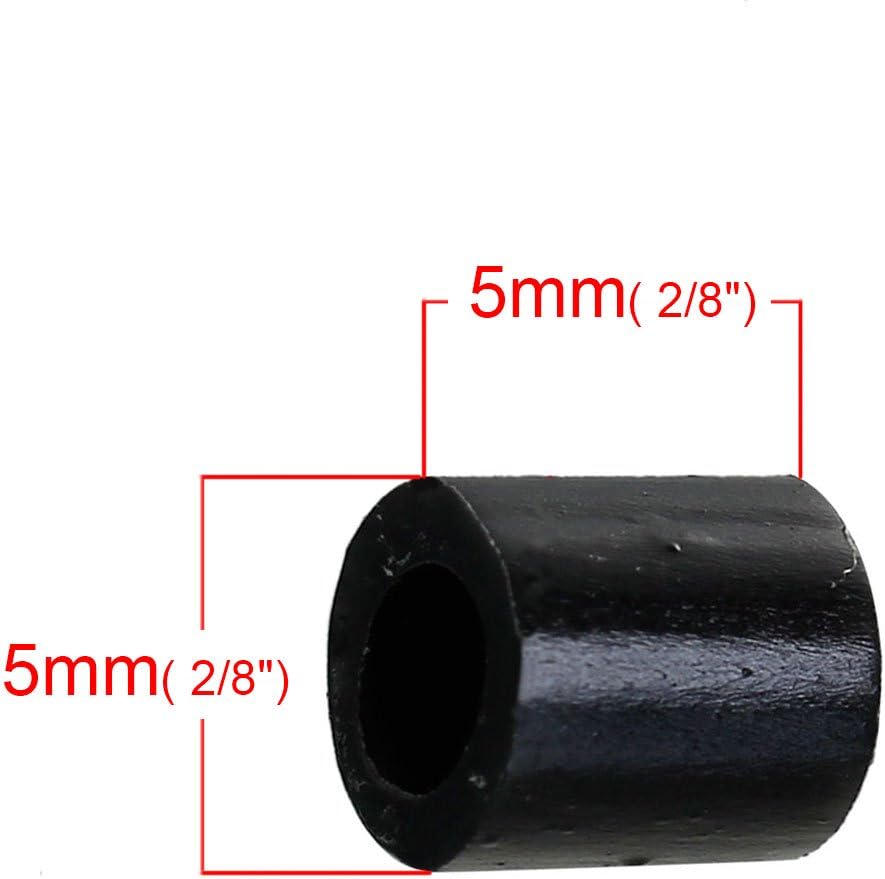 2,000 cuentas de fusibles negras de 0.197 x 0.197 in, paquete a granel de cuentas de fusión funciona con cuentas Perler
