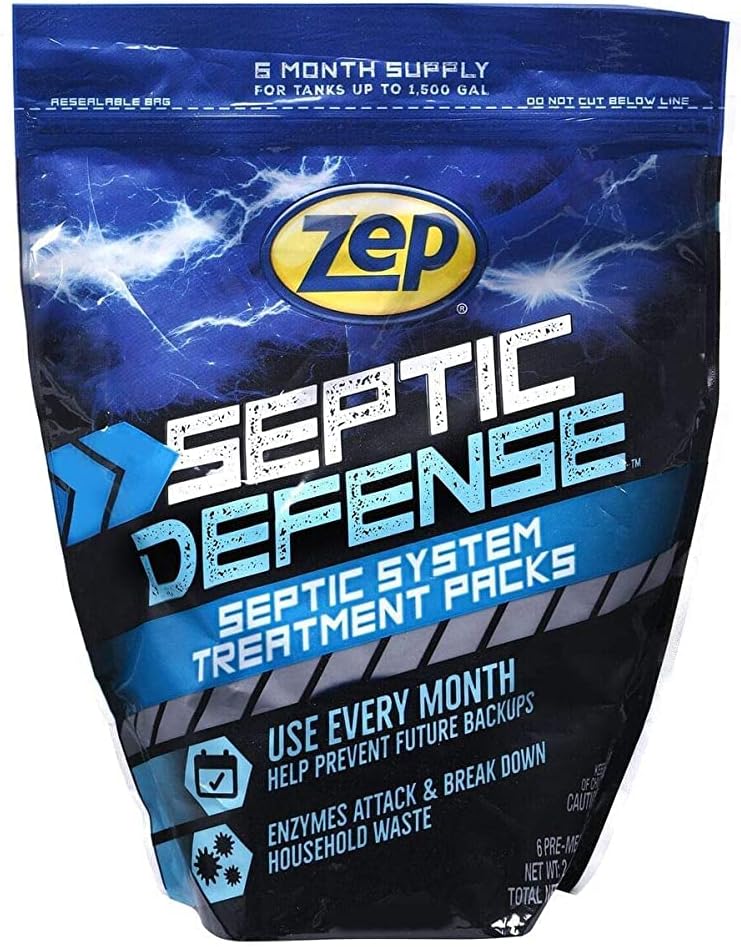 Zep ZSTP6-6-pack Tratamiento séptico concentrado (caja de 6) seguro para todos los sistemas sépticos