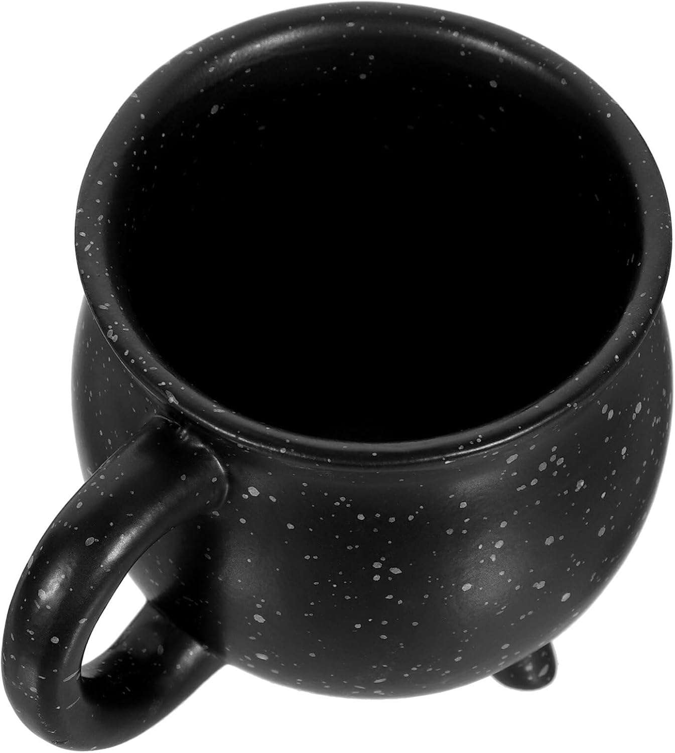 MAGICLULU 1 taza de cerámica de caldero de Halloween, taza creativa de caldera de bruja, taza de caldero con trípode para Halloween, regalos de