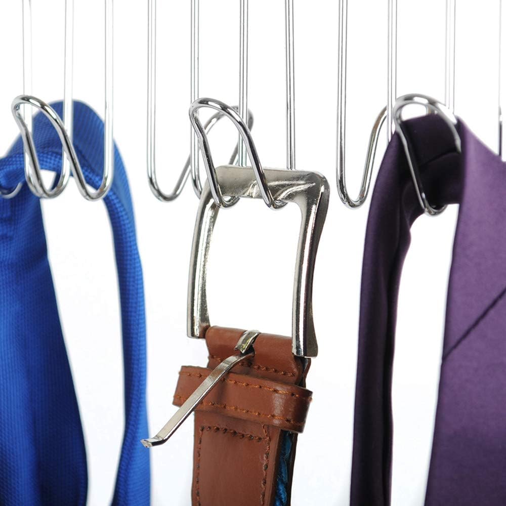 Umo Lorenzo Percha para cinturón para armario, organizador de accesorios para cinturones, corbatas y bufandas