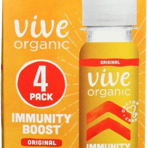 VIVE ORGANIC Organic Original Immunity Boost Shot 4 Pack, 2 FZ VIVE ORGANIC Organic Original Immunity Boost Shot 4 Pack, 2 FZ