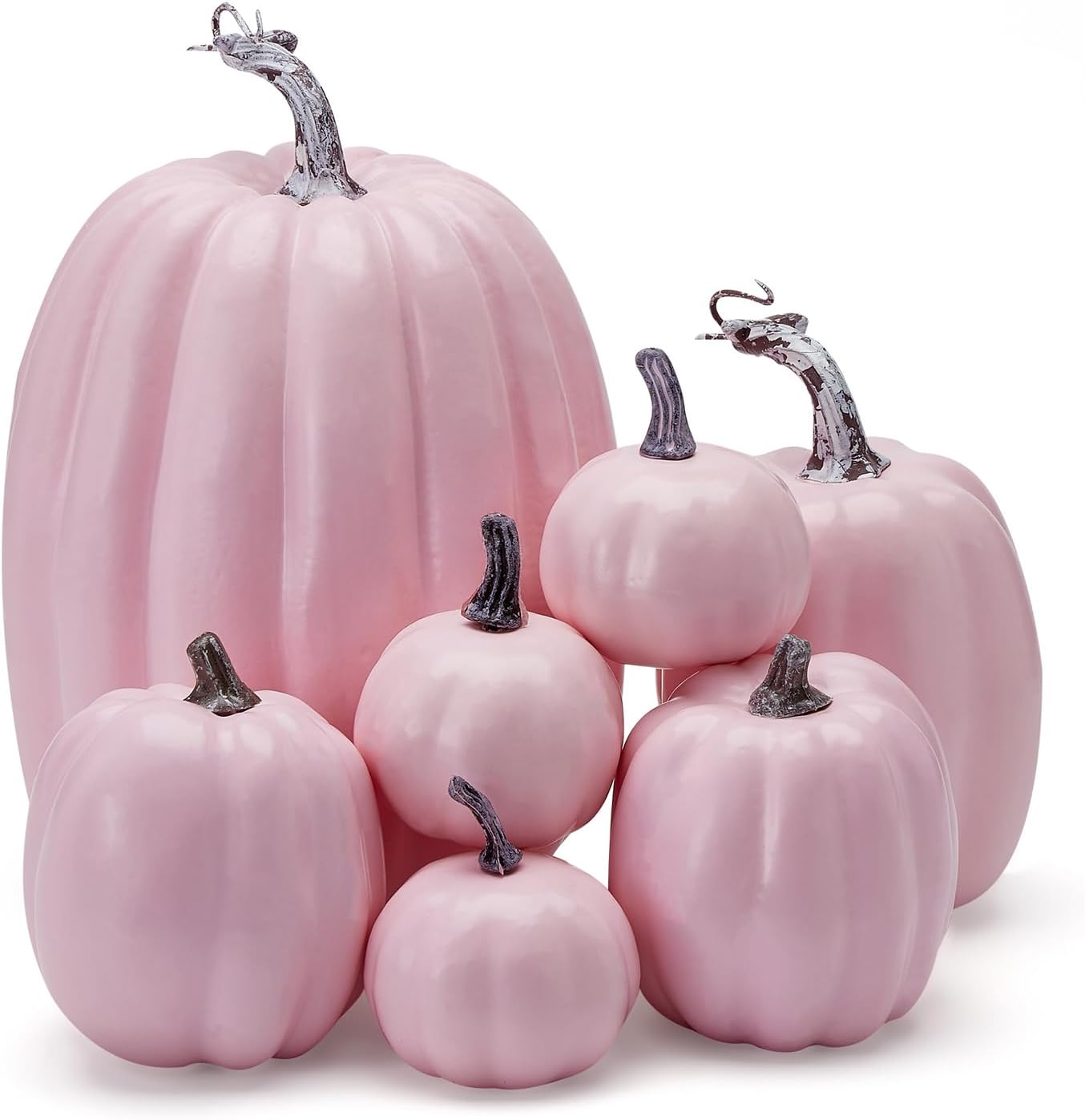 7 calabazas artificiales de Halloween, modelo de calabaza de espuma falsa, decoración de otoño y cosecha, decoración para el hogar, fiesta, día de
