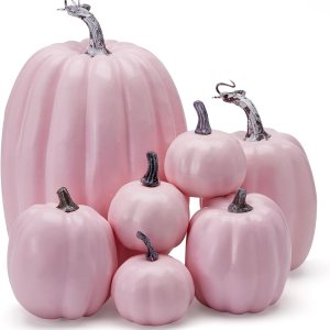 7 calabazas artificiales de Halloween, modelo de calabaza de espuma falsa, decoración de otoño y cosecha, decoración para el hogar, fiesta, día de 7 calabazas artificiales de Halloween, modelo de calabaza de espuma falsa, decoración de otoño y cosecha, decoración para el hogar, fiesta, día de