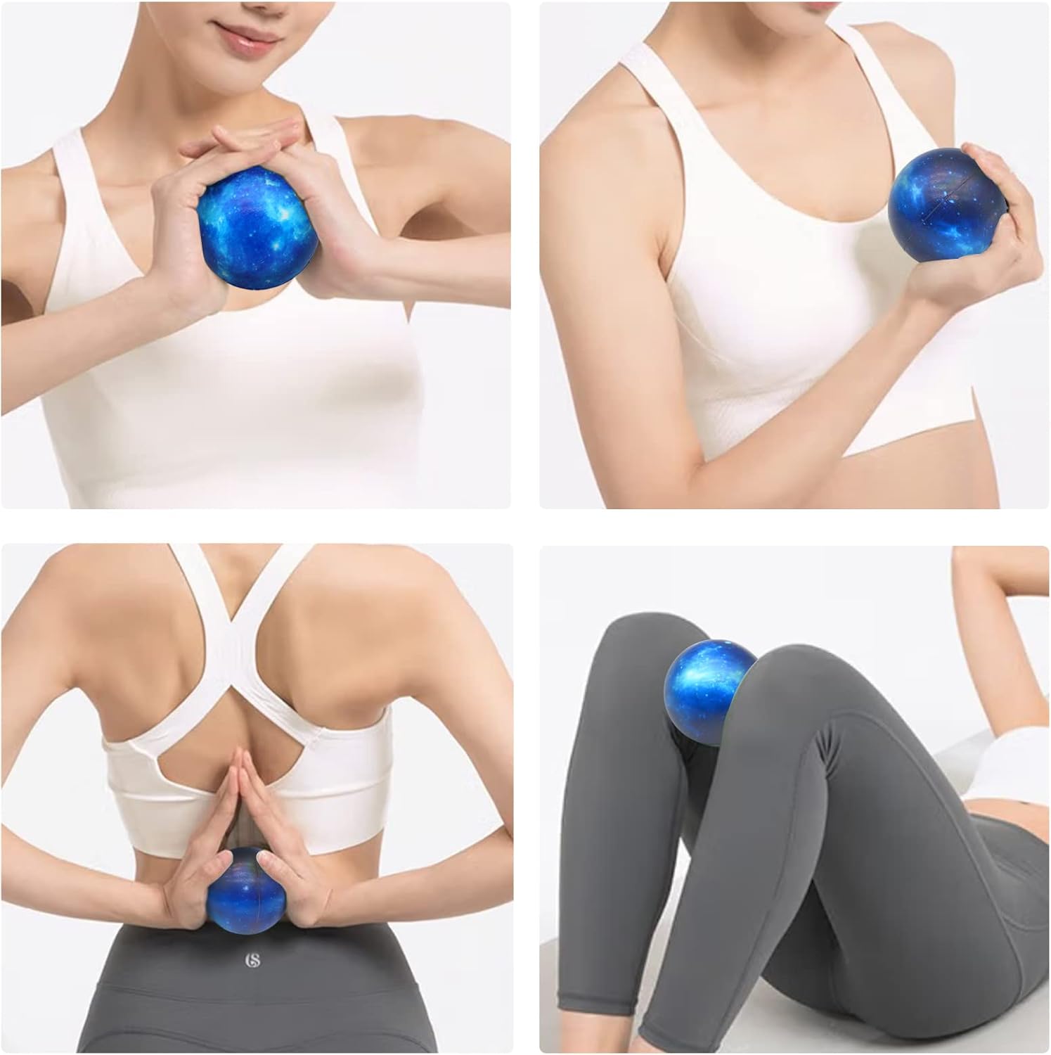 Paquete de 60 bolas de estrés de galaxia a granel para niños y adultos de 2.5 pulgadas, bolas sensoriales para aliviar el espacio exterior, bolas