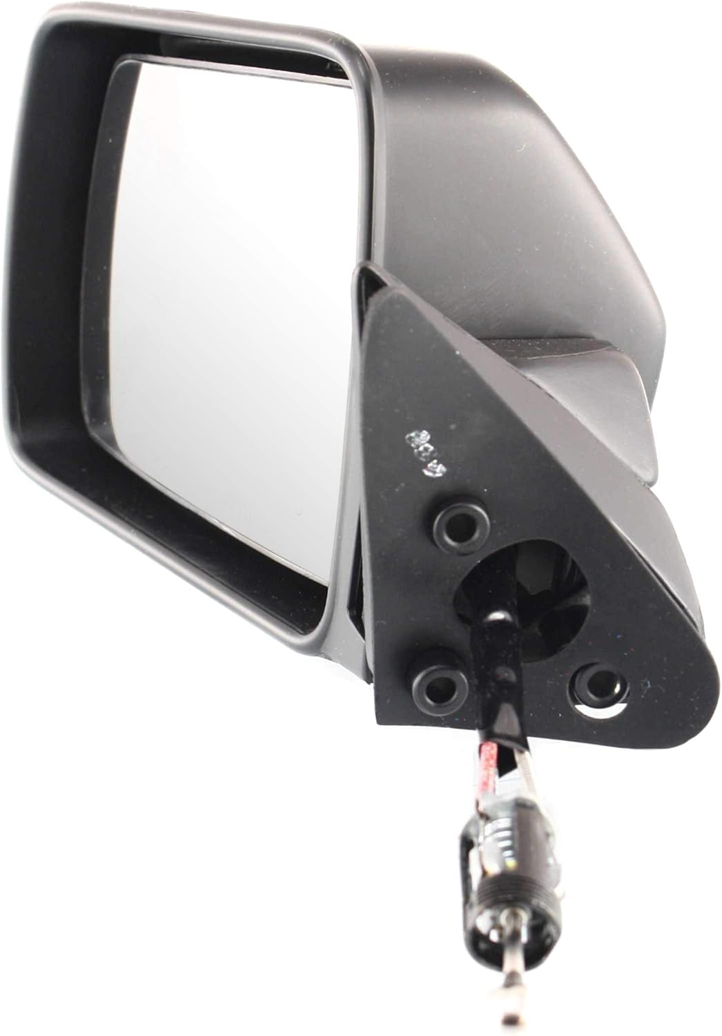 Kool-Vue Espejo lateral del conductor compatible con Jeep Cherokee 1984-1996, Comanche 1986-1992 y Wagoneer 1984-1990 plegable manual, pintable,