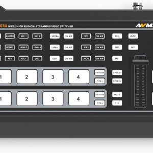 AVMATRIX HVS0403U Multi Formato Video Mezclador Switcher 2XHDMI 2XSDI Entradas Salida USB Transmisión en vivo en tiempo real Producción de cámaras AVMATRIX HVS0403U Multi Formato Video Mezclador Switcher 2XHDMI 2XSDI Entradas Salida USB Transmisión en vivo en tiempo real Producción de cámaras