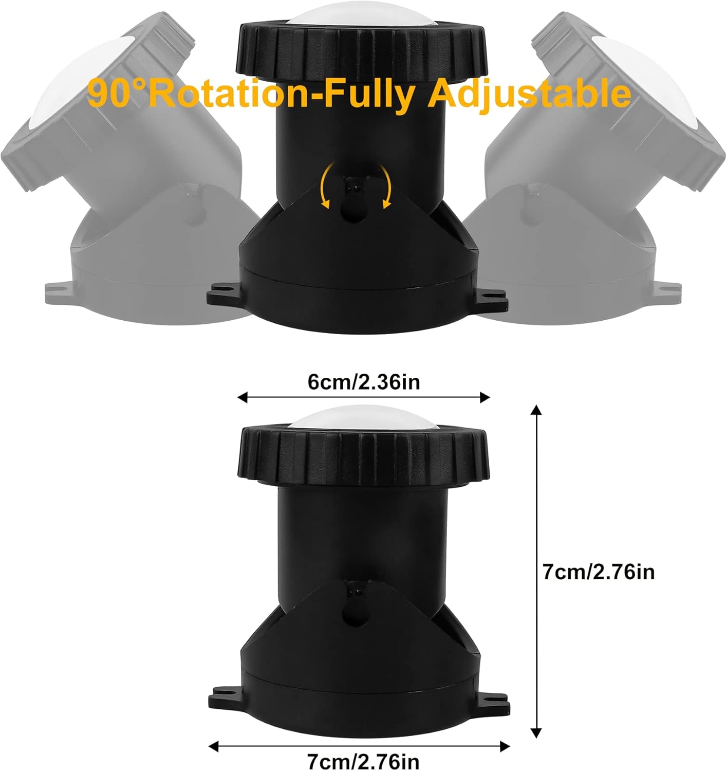Luces de estanque RGB, LED superbrillantes, sumergibles, coloridos focos de paisaje, 98 pies, control remoto, IP68, impermeable, para peces,