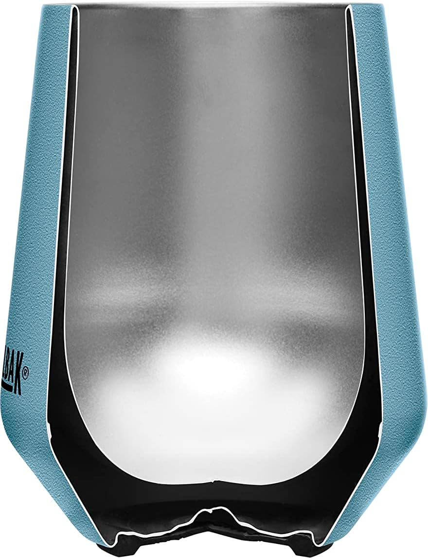 CamelBak Horizon Vaso de vino de 12 onzas, acero inoxidable aislado, tapa trimodo, color azul oscuro