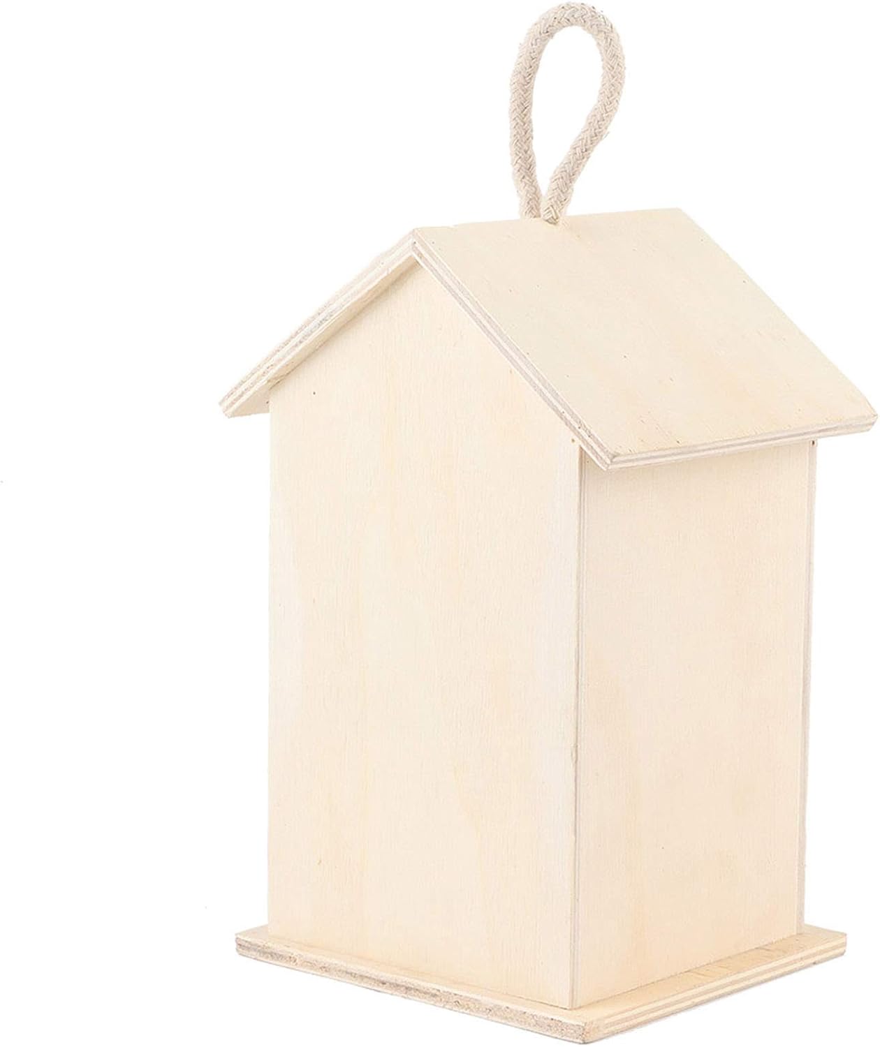 Fydun Hanging Wooden Bird Nests House Breeding Resting Box Supplies Outdoors Garden for Parrots Hanging Wooden Bird Nests for Family