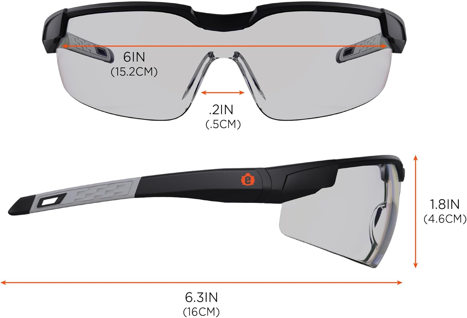 Ergodyne Gafas de seguridad ajustables Skullerz Dellenger, z87