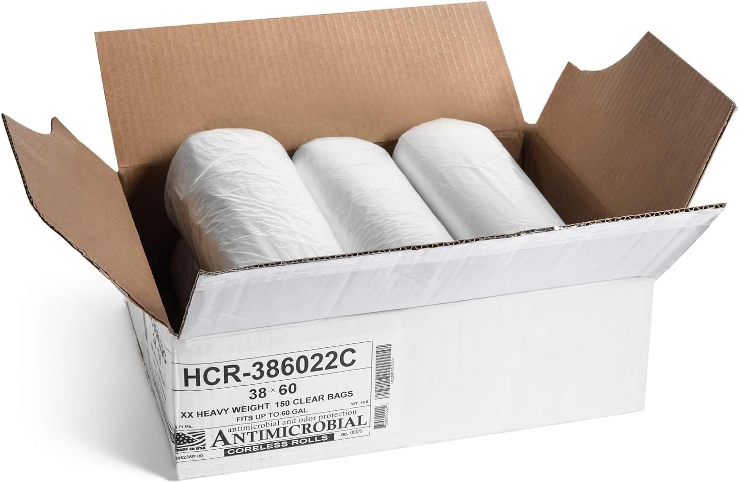 Aluf Plastics – Bolsas de basura con capacidad de un galón, bolsas de basura de alta densidad equivalentes a micras, para baño, oficina, uso