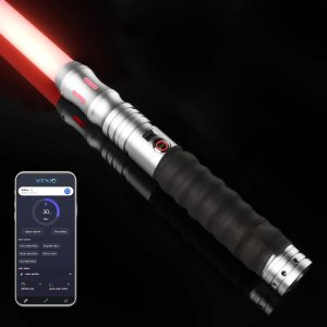 Sables de luz de duelo con aplicación Sables de luz infinitos RGB de 16 colores cambiables, sable de luz de metal con control de movimiento para Sables de luz de duelo con aplicación Sables de luz infinitos RGB de 16 colores cambiables, sable de luz de metal con control de movimiento para