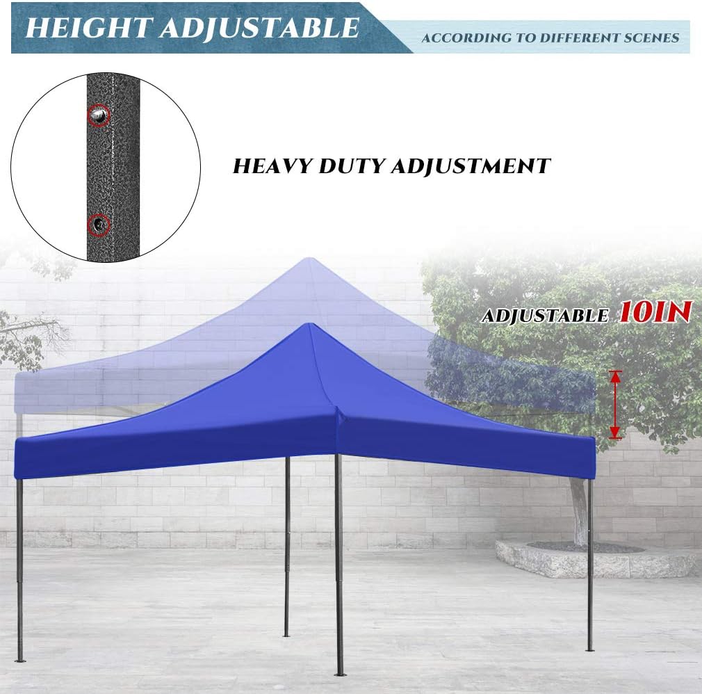 Toldo desplegable Ez Up de 10 x 10 pulgadas, tienda de campaña para fiestas, toldo de boda, plegable, instantáneo, portátil, mejor circulación de
