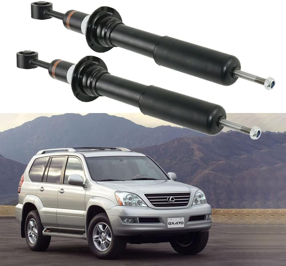 GZYGZAP – 2 amortiguadores delanteros compatibles con Lexus GX470 4.7L, Toyota Land Cruiser Prado 120 2003-2009 2002-2009, OEM # 48510-69195