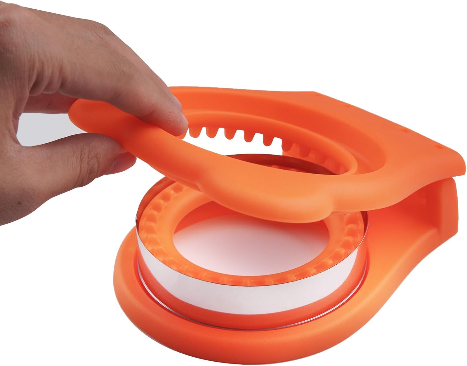 Cortador de sándwich naranja  Perfecto para sándwiches, galletas y creaciones de bricolaje, cortador y sellador de sándwiches, desoxidante de pan