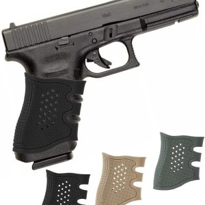 Manguito táctico de goma para guantes con agarre ventilado para Glock Manguito táctico de goma para guantes con agarre ventilado para Glock