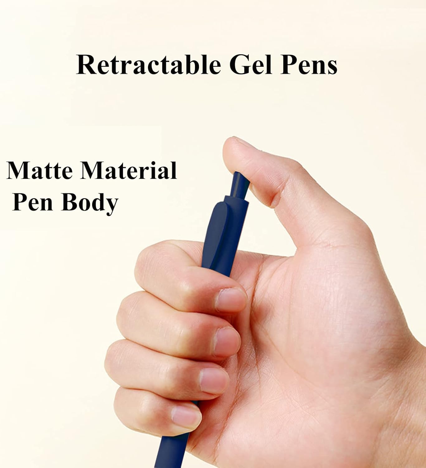 5 bolígrafos de tinta de gel retráctiles de colores surtidos, punta fina de 0.020 in, bolígrafos de tinta de secado rápido, bolígrafo de color único