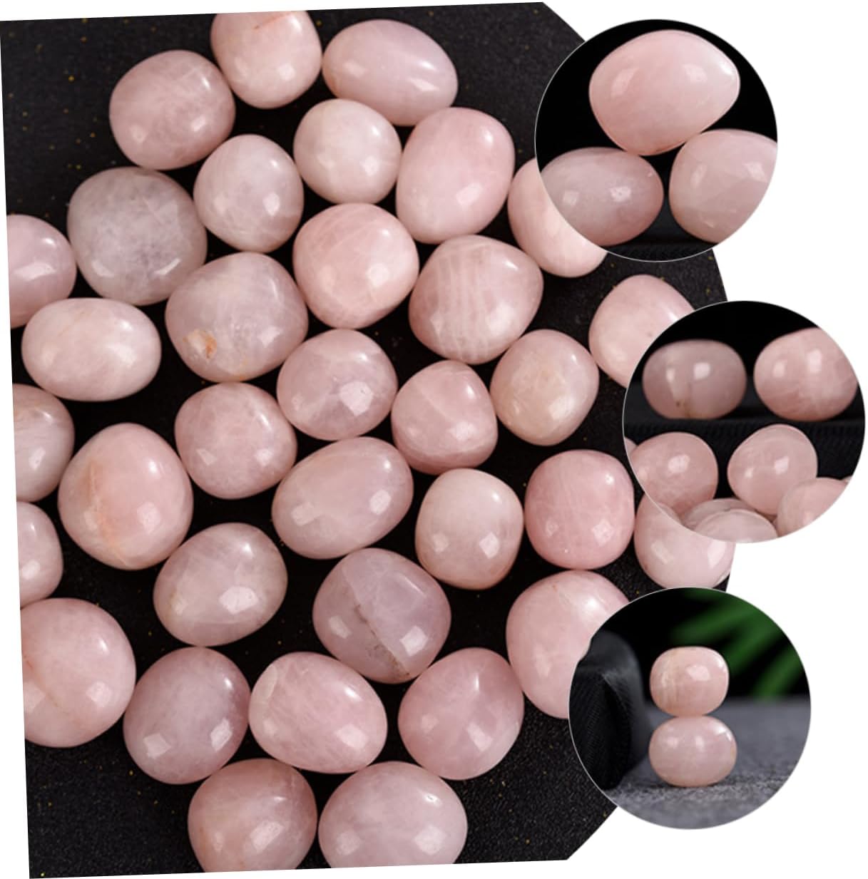 Healeved Decoración 1 Rocas de decoración reemplazables para acuario grava pulida accesorio delicado acuario grava piedra cristal áspero pequeño