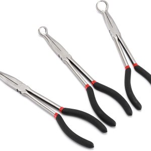 AIRTOON Juego de 3 alicates de agarre de manguera de 11 pulgadas, alicates de extracción de bujías, alicates de agarre de manguera de 516, 12 y 34 AIRTOON Juego de 3 alicates de agarre de manguera de 11 pulgadas, alicates de extracción de bujías, alicates de agarre de manguera de 516, 12 y 34