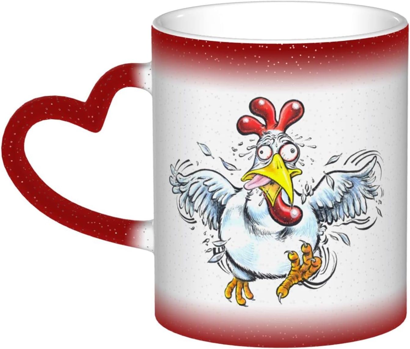 Funny Chicken Mug Coffee cup Tea cup Funny mug Unique ceramic mug for Present Idea Gifts