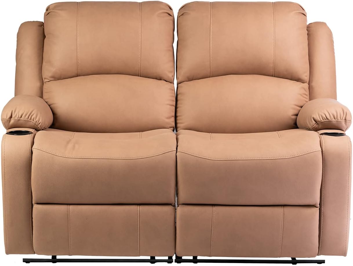 Asientos reclinables de pared de 58 pulgadas  Sofá reclinable doble para caravana  Sofá RV  Sofá reclinable de pared  Asiento de teatro RV  Mueble