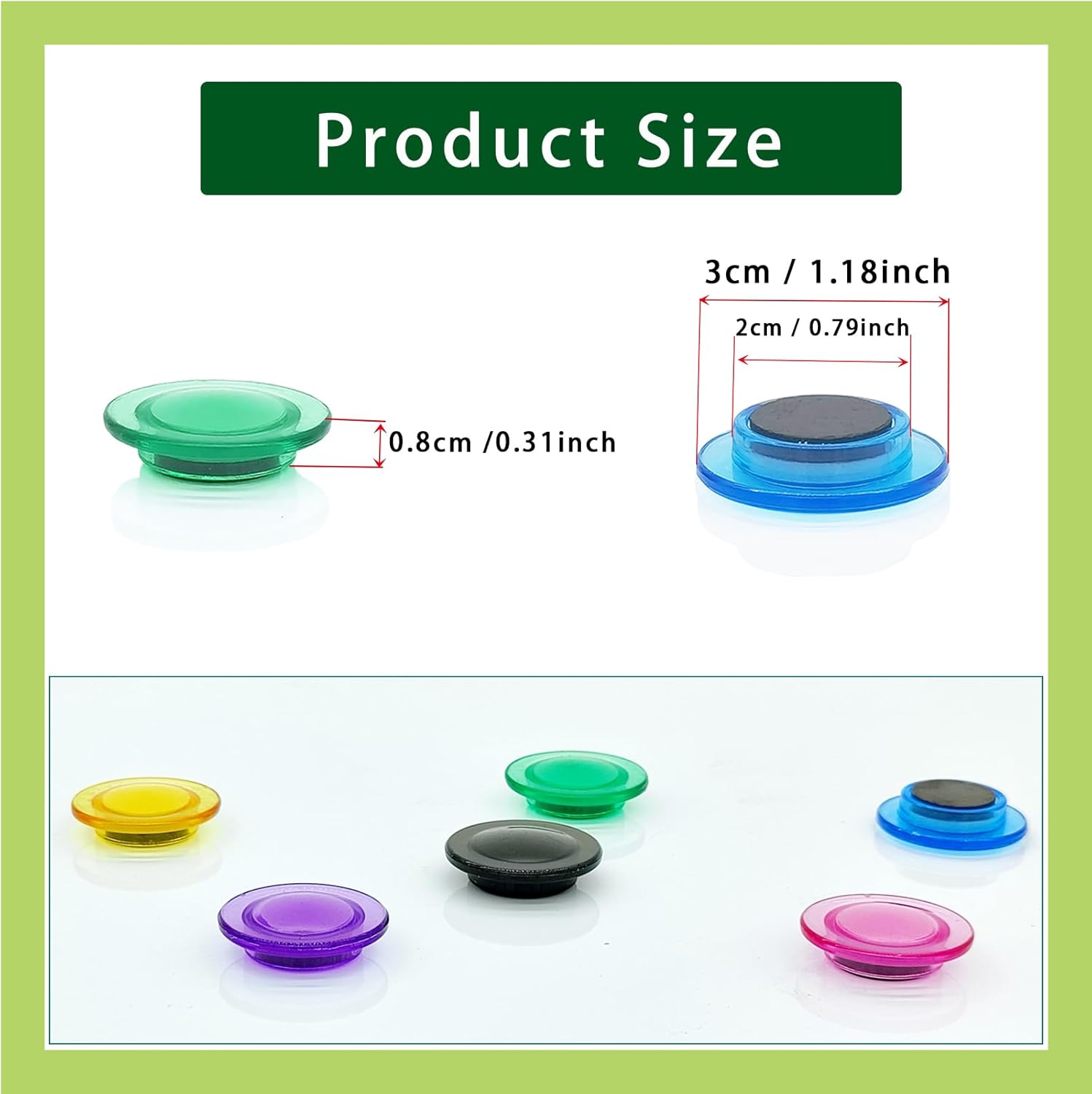PYJLBX Imanes para nevera, imanes fuertes para refrigerador, imanes resistentes, imanes pequeños para refrigerador, paquete de 14 unidades, 7