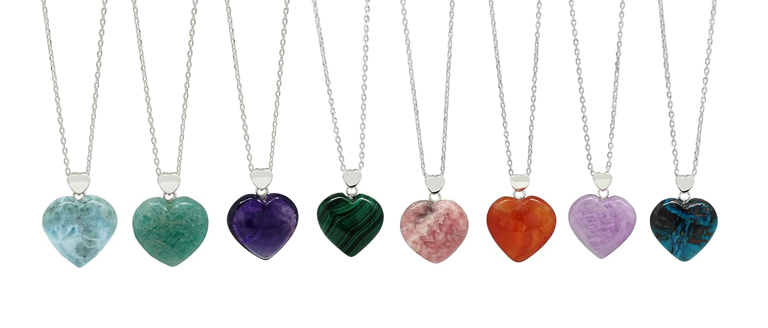 Green Malachite Necklace for Women, Heart Pendant Necklace, Green Heart Necklace, Malachite Jewelry, Everyday Wear, 925 Silver 16+2 inch Adjustable