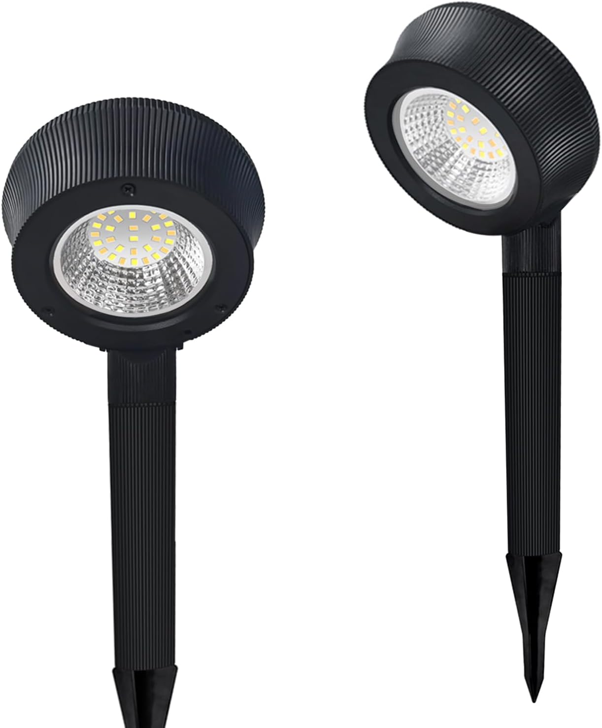 GULADUS Luces solares de camino de 300 lúmenes, 32 LED con 3 modos de luz regulables, hasta 12 horas de luz solar negra para paisaje, patio, camino,