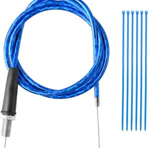 Mini Cable del acelerador de bicicleta 50 pulgadas Núcleo interno de acero flexible Superposición Película láser de color (azul) Mini Cable del acelerador de bicicleta 50 pulgadas Núcleo interno de acero flexible Superposición Película láser de color (azul)