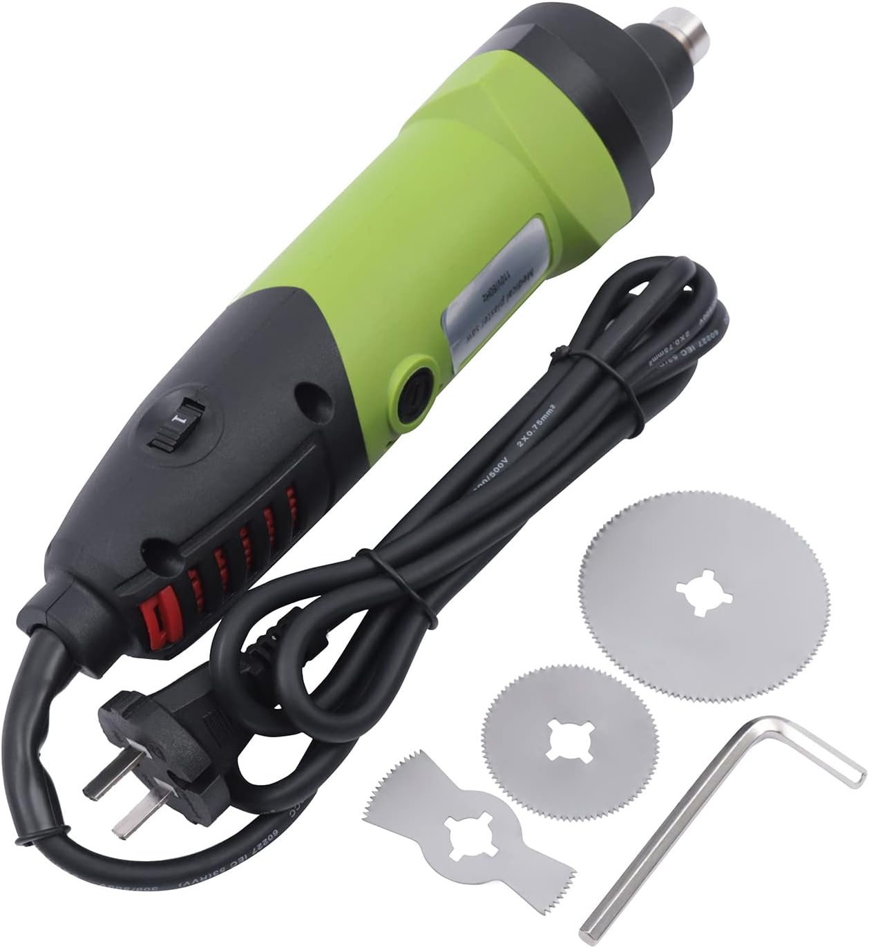 Cortador de yeso médico eléctrico 110V 12500rpmmin Cortador de yeso de alta velocidad ajustable Sierra de yeso con múltiples hojas de sierra,
