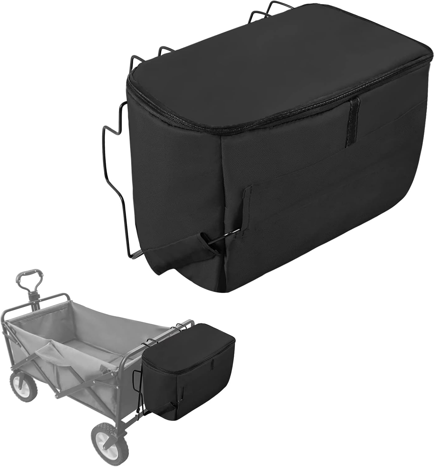 Bolsa de almacenamiento para carro, plegable de tela Oxford, bolsillo en la cola, accesorios para playa al aire libre, carrito de jardín, bolsa de
