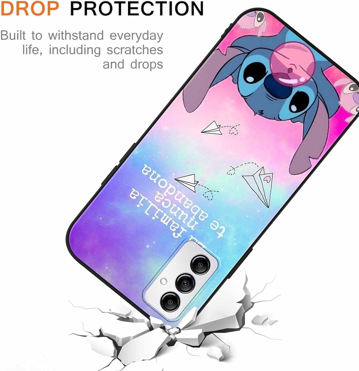 Paquete de 3 bonitas fundas de dibujos animados para Samsung Galaxy A14 5G de 6.6 pulgadas, funda estética de personajes de anime Kawaii femenino